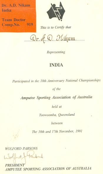 Dr. A.D. Nikam's Awards